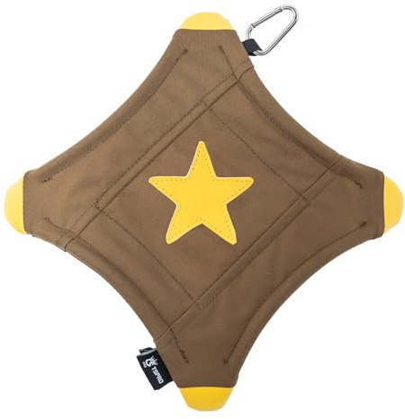 TSPRO Taktisk Hundens Flygande Skiva för medelstora till stora hundar och aggressiva bitringar, slitstark nylon, vattenflotta, bärbar för lek inomhus och utomhus (Khaki)
