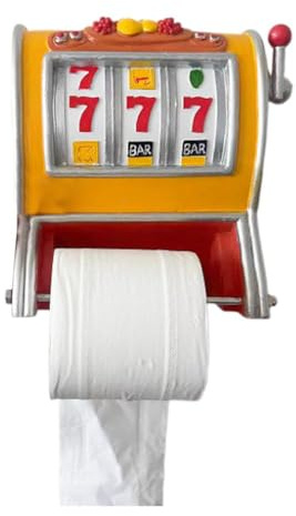 Slot Machine Rotolo di carta igienica per la decorazione della toilette rotolo WC installare su facile plastica per il SUPPORTO divertente divertente articolato bagno slot di carta divertente slot ho