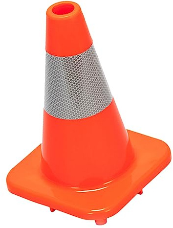 Mobestech Cono De Advertencia De Carretera Cono De Seguridad Rojo Para Exteriores Para Marcadores De Entrada Para Quitanieves Para Construcción