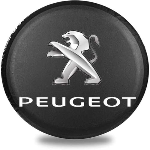 LHyfA Copertura Ruota di scorta Auto,per Peugeot Partner 2008-2018,Copertura della Ruota di Scorta Protezione Solare Copriruota Antipolvere Accessori,C-15inch