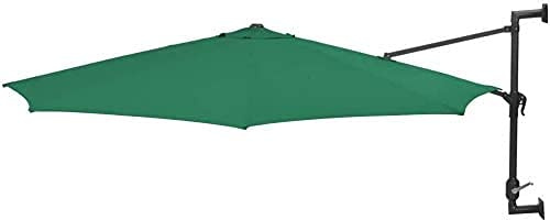 CLSDRZC Cantilever Wall-Mounted Paraso for Lawn Outdoorl, 300 cm Outer Garden Parasol Cover Heavy Duty with Metal Pole Waterproof and UV Protection Function Patio Umbrella