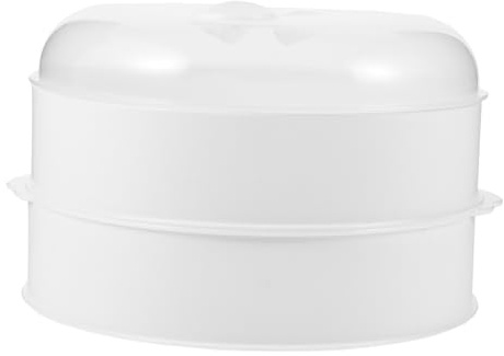 iplusmile Caja De Vapor Para Microondas Vaporera Tapa Transparente Plato Para Cocinar Al Vapor Recipiente Para Calentar Comida Microondas