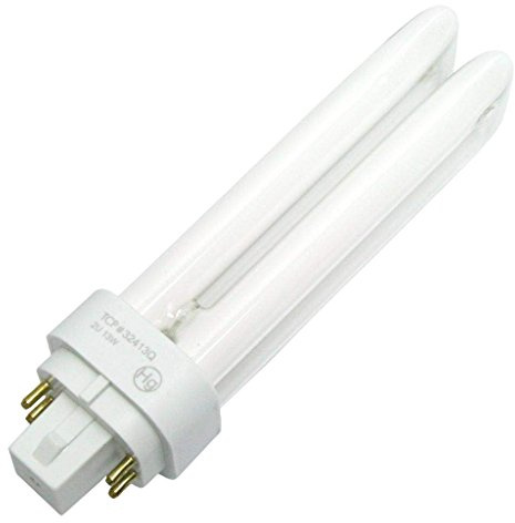 TCP Fluorescent Quad Tube, 13W (875 Lumens), Soft White (2700K), 4-Pin (G24q-1 base) Quad Tube PL Lamp