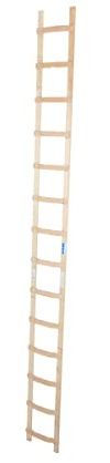 Krause 804235 Dachleiter Alu-Holz 14 Sprossen