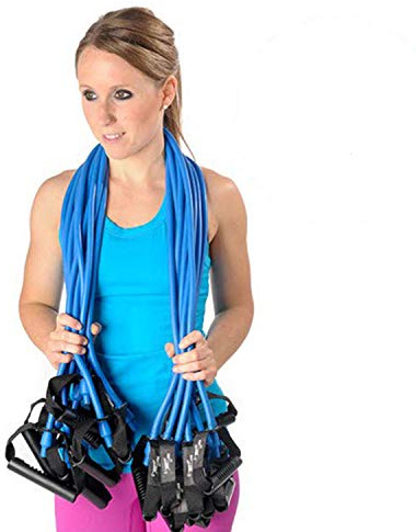 Dittmann Ergo-Tube 10er Set Expander mit Griffen für Fitness Reha