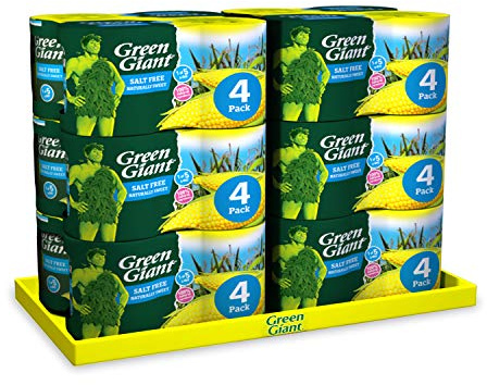 Green Giant Salt Free Sweetcorn 4x198g (Pack of 6)