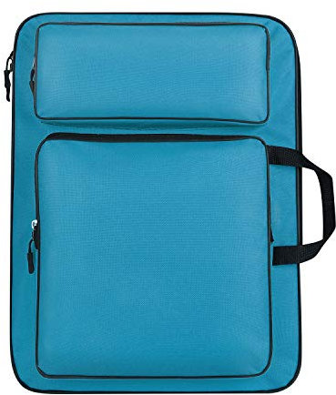 Zeichentasche A3 Transporttasche Zeichenbrett Rucksack Wasserdicht Zeichnungsmappe mit Schultergurt Kinder Zeichenplattentasche Tragbar Künstlermappe Multifunktional Kunstmappe Kunst Malerei 46x34cm