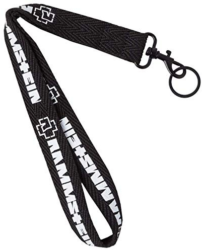 Rammstein Schlüsselband Ach so schwer schwarz, Offizielles Band Merchandise
