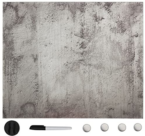 vidaXL Wandmagnettafel Glas 40x40cm