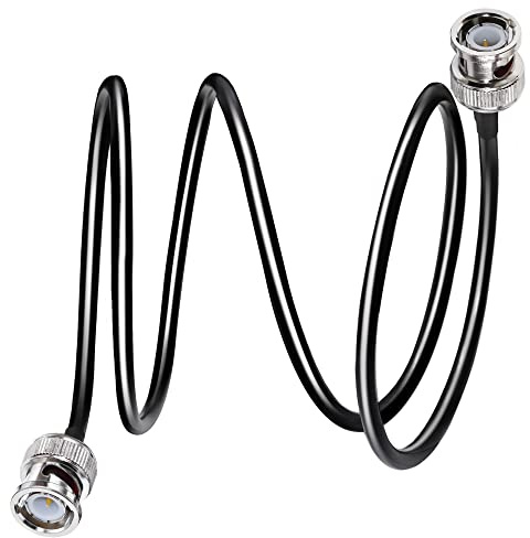 TUOLNK BNC Verlängerungskabel RG58 Stecker auf Stecker Jumper Low Loss 50 Ohm CB Funk Koaxialkabel 3,3 Fuß (1 m) WLAN Antennen für Funkgerät Walkie Talkie