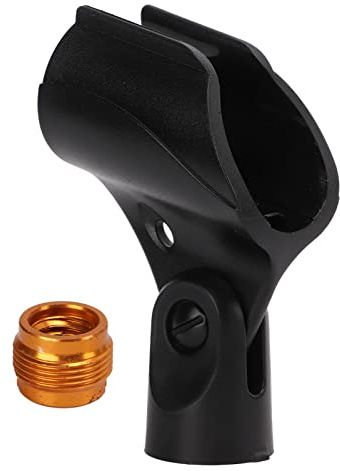 Mikrofon-Mikrofon-Clip-Halter, Mikrofonständergriff mit Verstellbarem 5/8-Zoll-Schraubenloch, Kommt mit 3/8-Zoll Bis 5/8-Zoll-Befestigungsschraube, Geeignet für Max. Durchmesser 30 Mm / 1,2 Zoll Kabel