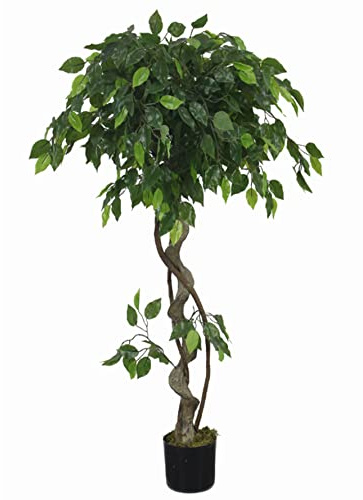 Leaf Realistic Artificial Japanese Fruticosa Tree, Natural Ficus, 120cm (4ft)