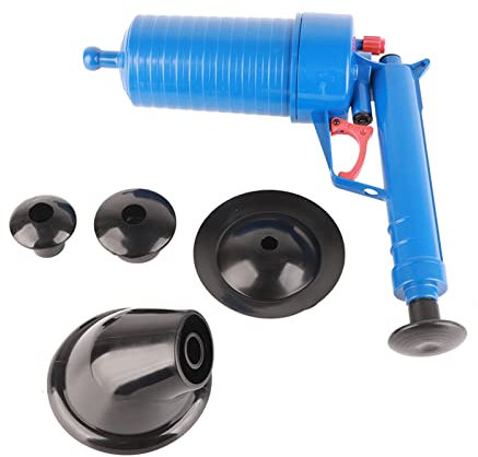 Toilettenkolben-Set, Wannen-Abflussreiniger-Öffner, Air Power Drain Blaster, Hochdruck-Abflussöffner für Verstopfte Badewanne, Toilettenrohr, Badewanne