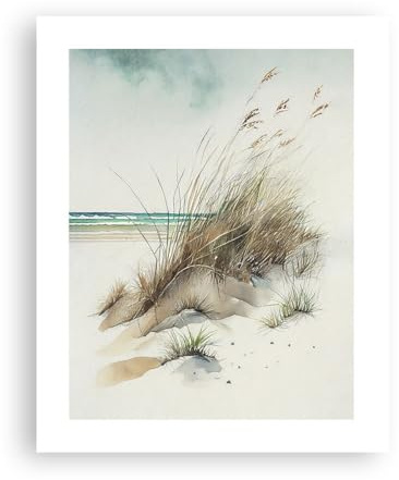 Poster ohne Rahmen Deko 40x50cm Dünen Strand Boho Wandposter Art Prints Wanddeko Bild Wand Kunstdruck Wandbilder Dekoration Wohnzimmer Schlafzimmer Küche Modern Wall Art Decor - P2XPA40x50-6209