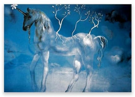 LZ6J8C9 Berühmte Wandkunst von S. Dalì. Joyeuse von Salvador D. berühmte Gemälde Reproduktion. Surrealistische Bilder für die Wohnzimmerdekoration. 30 x 45 cm (11,8 x 17,7), rahmenlos