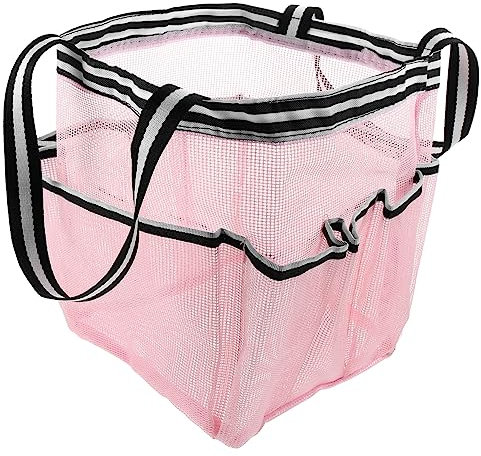 minkissy Netzduschtasche Für Reisen Badezimmer Und Fitnessstudio Tragbare Mesh-Tasche Zum Aufhängen Langlebig Und Wasserabweisend Für Toilettenartikel Und Kosmetika