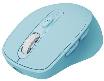 FVDPWYE Cordless Mouse Ergonomico Accessorio per Computer con Sei Tasti Funzione Scroll Orizzontale Silenzioso Materiale PP Adatto per Ufficio, Blu