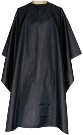 Vxcbad Cape de coiffeur noire - Accessoires Coiffeur, Équipement de coiffure pour coupe de cheveux - Blouse de coiffure pour utilisation en salon de coiffure, Noir, 47,2 x 27,6 Zoll