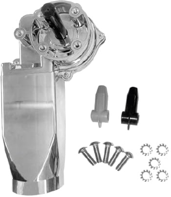 Molloparts Motore 12V del telone del rotolo della copertura del cromo compatibile con i camion con cassone ribaltabile