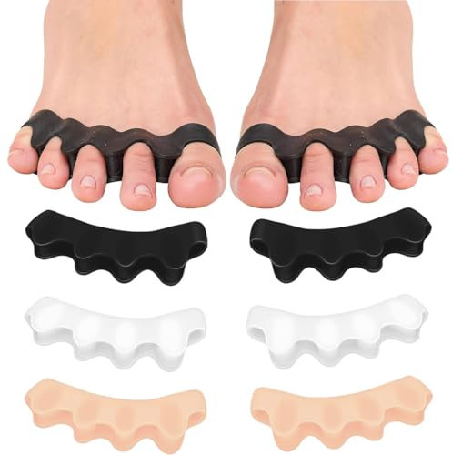 Zehenspreizer für alle Zehen - 3 Paar hallux valgus korrektur Zehentrenner Silikon für Damen & Herren - Zehenstrecker Korrektur Set gegen Hallux Valgus, Ballenzehen, Hammerzehen