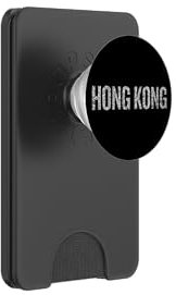 Hong Kong Vintage City Design Travel Destination PopSockets PopWallet for MagSafe