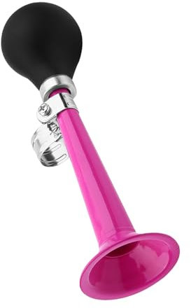 Clown-Hupe, Fahrradhupe, Tragbare Fahrradhupe in 5 Farben, Fahrrad-Lufthupe aus Gummi mit Halterung, für Fahrräder, Mountainbikes und Strandautos (PINK)