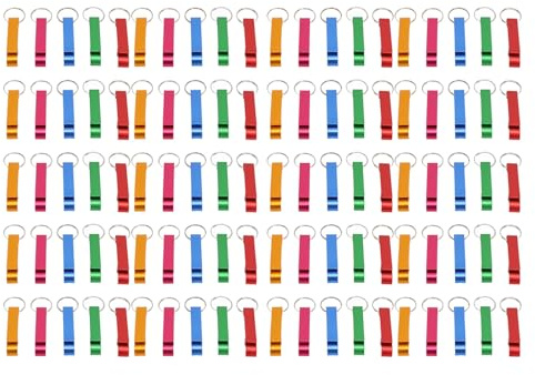 Portachiavi Apribottiglie in Alluminio Colorato da 100 Pezzi, Ket Artiglio per Bevande Analcoliche, Birre e Altro
