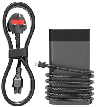 PowerPortnerLink 65W USBC Charger Compatible with HP Elitebook Spectre Envy ProBook Pavilion Elite x2 Chromebook X360 Omnibook 3 5 7 Laptop Replacement Fast Charging Power Supply Cord Ac Adapter TypeC