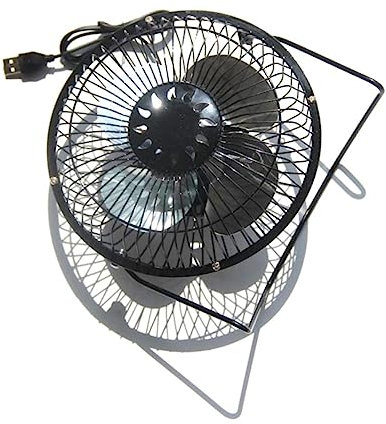 TOPPERFUN 3.5w Solar Powered Usb Fan Quiet Portable Desk Fan with Rotation for Home Office Pet House Camping and Outdoor Use Cooling