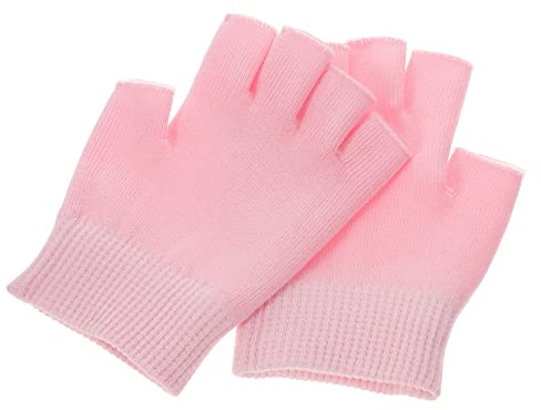 Vaguelly Guanti Morbidi in Cotone Spandex Gel Idratanti per Donne e Ragazze in Gel senza Dita Elasticizzati per Cura Mani e Flessibilità, per Giorni Speciali e Compleanni
