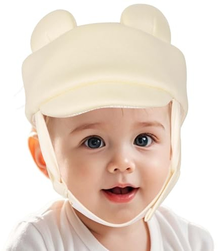 Casque Bebe Antichoc Protection, Casque Bébé Anti Choc, Bébé Anti Chute Chapeau,Infantile Tête Protection,Ajustable, Respirant, Convient Aux Enfants De 6 à 36 Mois