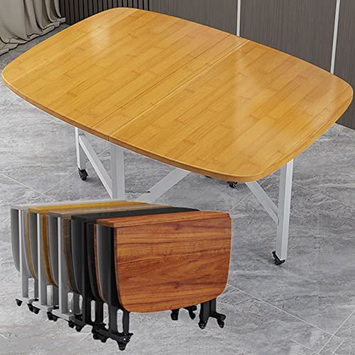 Tavolo da pranzo pieghevole con foglie cadenti, salvaspazio, tavolo da cucina per interni ed esterni, con sedie, multifunzione, per lavoro e studio, 99 x 58,4 cm, perfetto per piccoli spazi