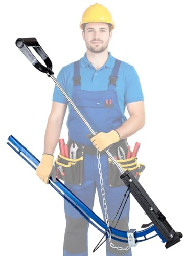 Underfloor Heating Pipe Clip Gun with 300 Staples - Portable Tool for Fixing 20mm Pipes, Essential for Underfloor Heating Installation and Repair