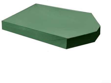 Beatanug Copertura per sabbiera in tessuto Oxford a forma di barca, protezione per aree giochi all'aperto, impermeabile, resistente alle intemperie con design compatto pieghevole, 160 x 113 x (verde)