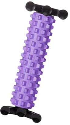 Wenoup Schaumstoff Fitnessrolle mit Säulen, Schaumstoff, Strukturierte Oberfläche, Design, Ausgewogene Unterstützung, Geeignet für Training, Lila