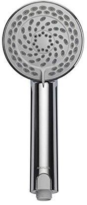 Harmony adjustable shower head - 105mm light grey spray plate - Chrome