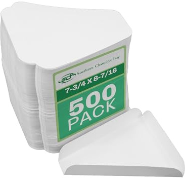 Southern Champion Tray 1480 Paperboard White Pizza Slice Wedge, 8-7/16 Length x 7-3/4 Width (Case of 500)
