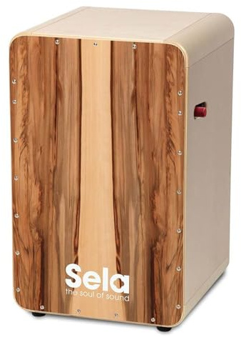 Sela Casela Pro Satin Nuss SE 010 - mit Sela Snare On/Off-Mechanik, spielfertig aufgebaut