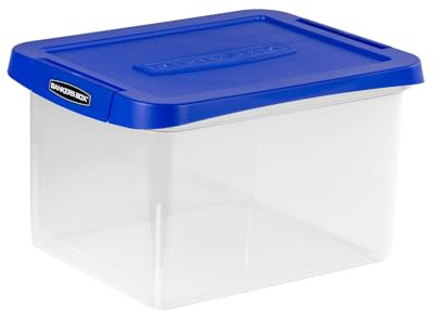 Bankers Box Heavy Duty Plastic File Box with Hanging Rails, Letter/Legal, 1 Pack (0086205)
