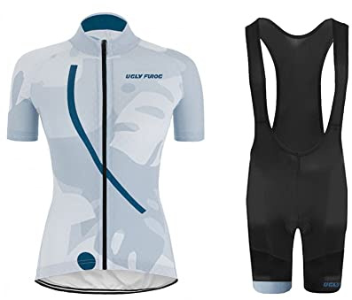UGLY FROG Radtrikot Set Radtrikot Kurzarm + Radhose mit 3D Sitzpolster MTB Fahrradbekleidung