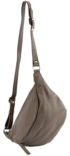 modamoda de T77 Damen Leder Hüfttasche Bauchtasche Crossover Medium Handmade in Italy