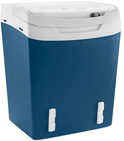 Mobicool MS30 Kühlbox, elektrisch, 29 L, Anschluss 12/230 V mit Sicherheitsgurtfixierungen zum Anschnallen im Auto