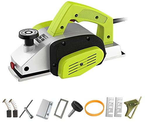 220V Electric Hand Planer, 2000W 13000RPM Wood Cutting Power Tools 0-2mm Adjustable Cut Depth Planer Woodworking Planer Kit YIJIAN (Color : 1800W)