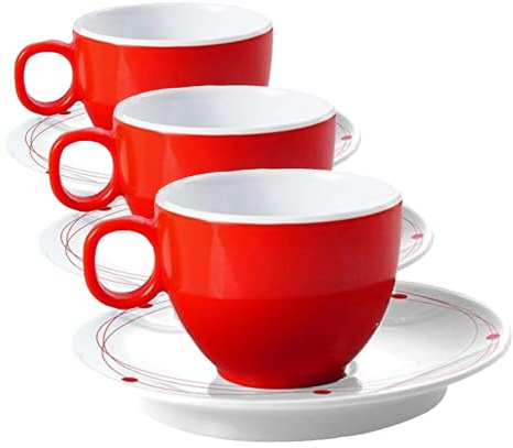 BRUNNER Cosmic Melamine Antislip (tazzina Espresso) (Confezione da 3)