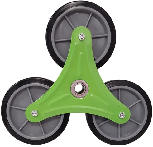 TRUTZHOLM Ersatzrad für Treppensteiger Einkaufstrolley Sackkarre Sternrad 3 Räder Ø 150mm