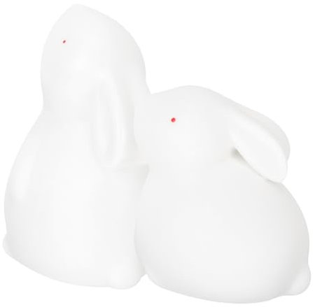 Warmhm 2stücke Keramik-hasenfigur Als Dekoration Kaninchen Statue Für Desktop Cartoon Hasen Ornament Für Zuhause Und Garten