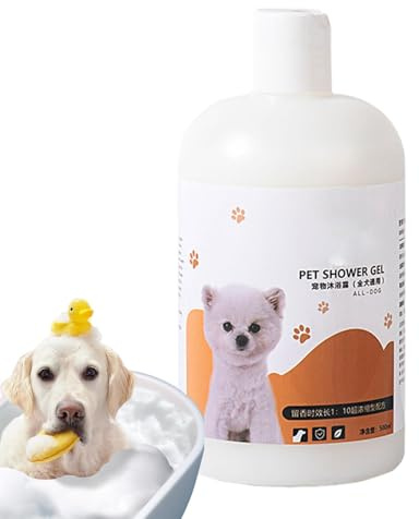 Professionell hundschampo, naturligt schampo för hundar | duschgel för husdjur 500 ml schampo för katter | Säker duschgel för husdjur, naturlig schampo badvätska för