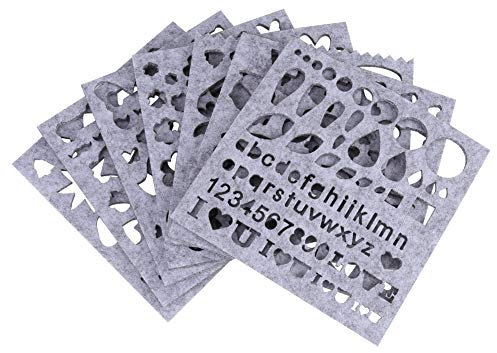 shenruifa Filzform, Filzschablonen, 7 Stück/Set Nadelfilz-Applikationsform, Filzvorlage, Anfänger-Bastelwerkzeug