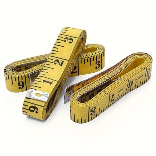 3 Bände Maßband Körpe, 200cm/79 Zoll Schneidermaßband Doppelseitige Measuring Tape Flexible Bandmaß Massband Schneider Umfangmaßband Für Haushalte Handwerker Schneider