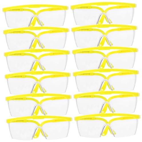 HAWILLOSCH 12piezas Gafas Protectoras De Seguridad Lentes white Gafas Protectoras Ligero Resistente